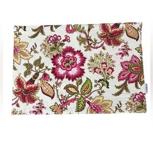 Waverly Jacobean Floral Print Reversible Placemat Set